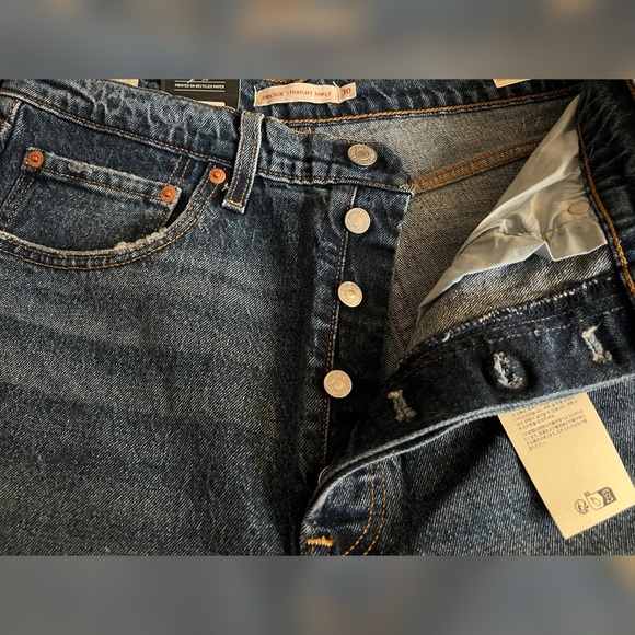 Levis Ribcage Straigth Ankle Jeans Style 726930218 Women’s Size -30x27 - Picture 6 of 13